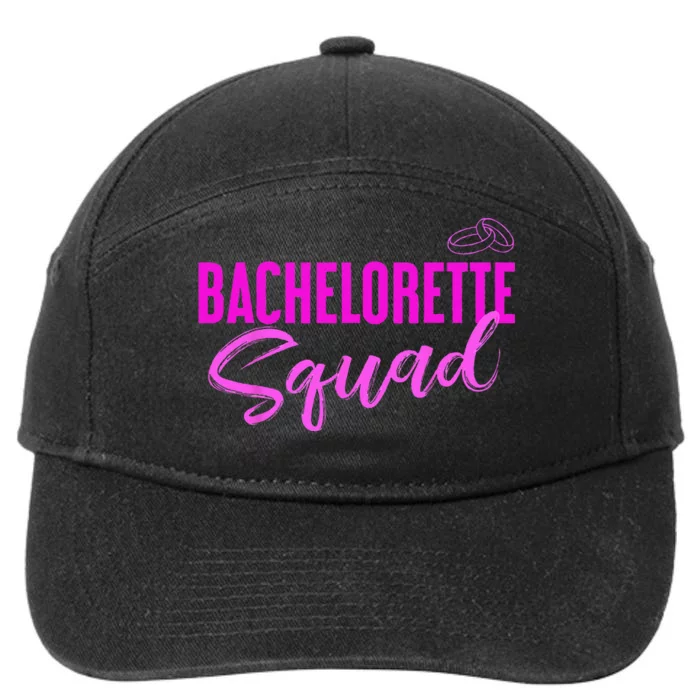 Team Bride Bachelorette Squad 7-Panel Snapback Hat