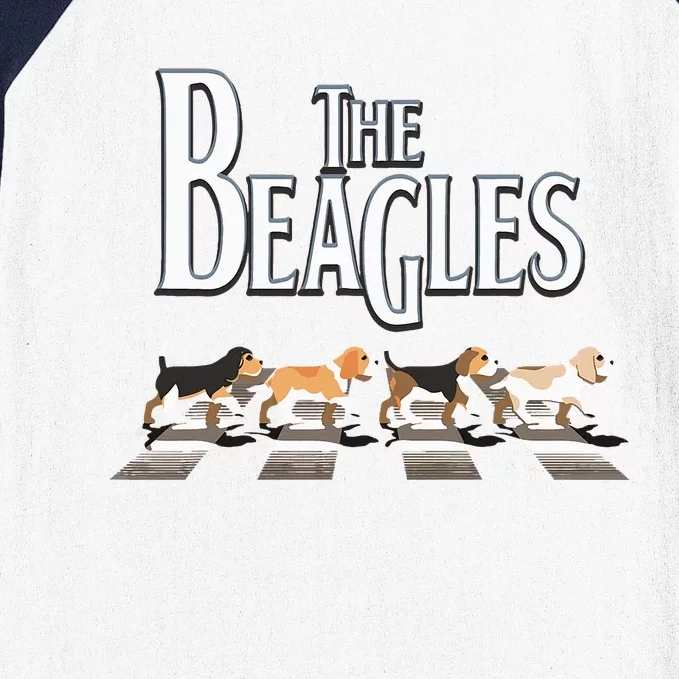 The Beagles Beagle Dog Funny For Beagle Lovers Baseball Sleeve Shirt