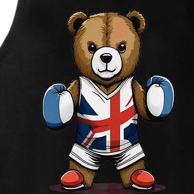 Teddy Bear Boxing Premium Ladies Tri-Blend Wicking Tank