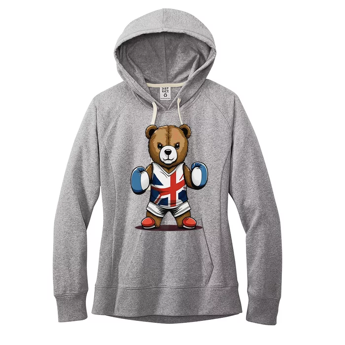 Teddy Bear Boxing Premium Women's Fleece Hoodie