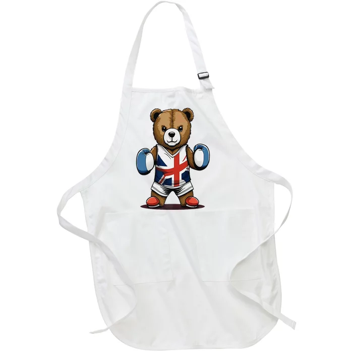 Teddy Bear Boxing Premium Full-Length Apron With Pocket