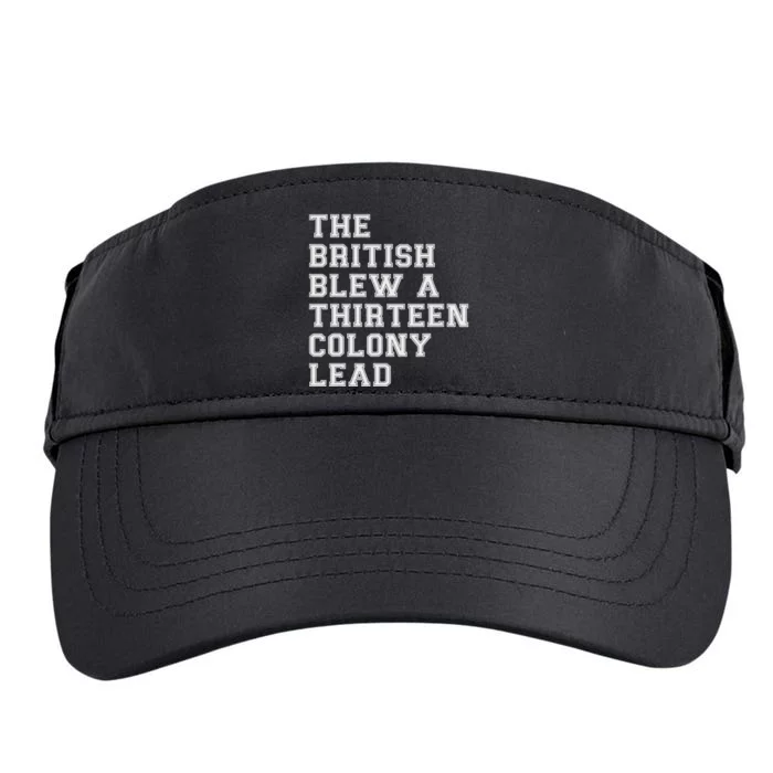 The British Blew A Thirteen Colony Lead Adult Drive Performance Visor