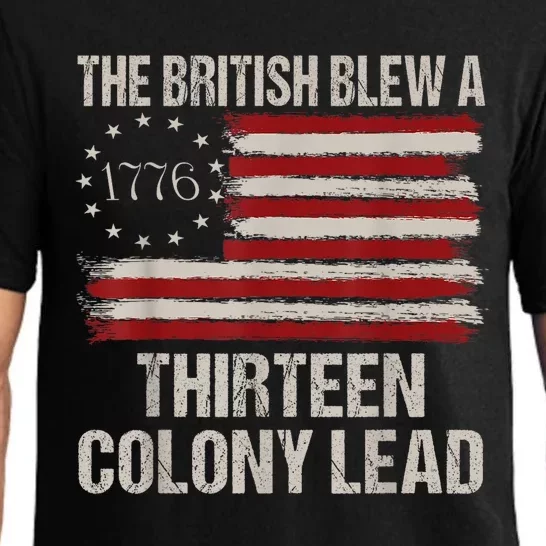 The British Blew A 13 Colony Lead Funny 4th Of July Funny Pajama Set