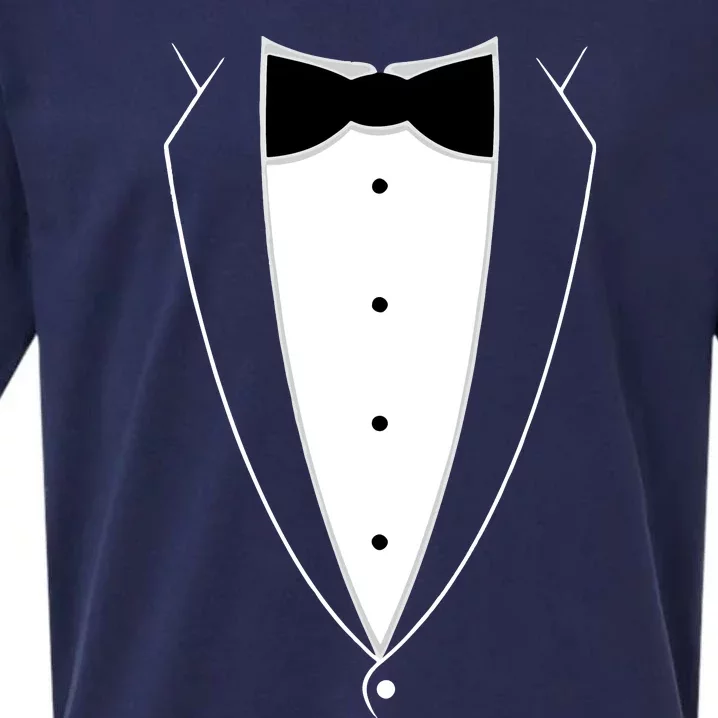 Tstars Black Bow Tie Suit Sueded Cloud Jersey T-Shirt