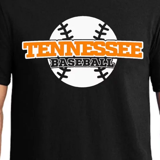 Tennessee Baseball Block Font Pajama Set