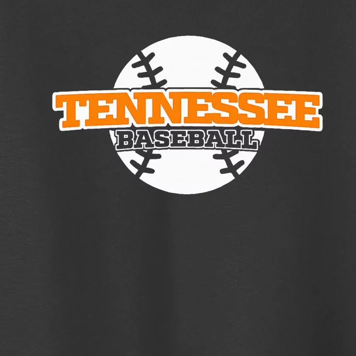 Tennessee Baseball Block Font Toddler T-Shirt