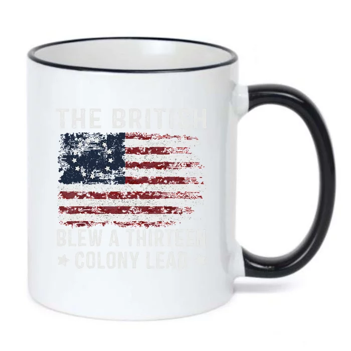 The British Blew A 13 Colony Lead Black Color Changing Mug