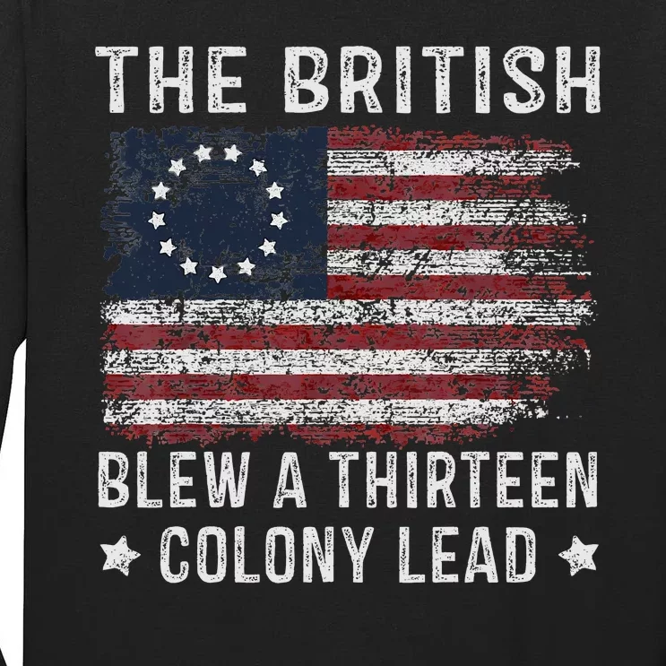 The British Blew A 13 Colony Lead Tall Long Sleeve T-Shirt