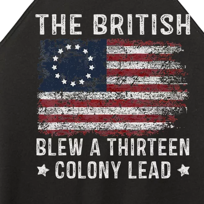 The British Blew A 13 Colony Lead Women’s Perfect Tri Rocker Tank