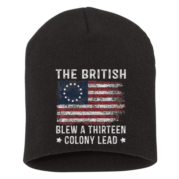 The British Blew A 13 Colony Lead Short Acrylic Beanie