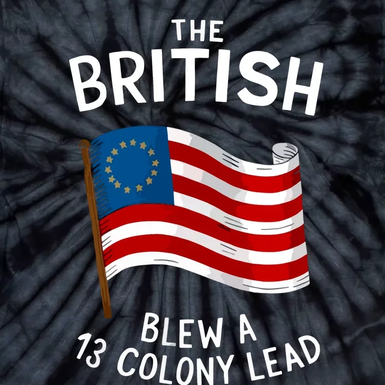 The British Blew 13 Colony Lead American Patriot Baseball Tie-Dye T-Shirt