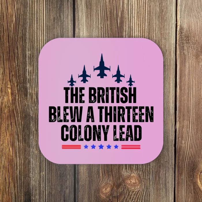 The British Blew A 13 Colony Lead Funny Patriotic Coaster