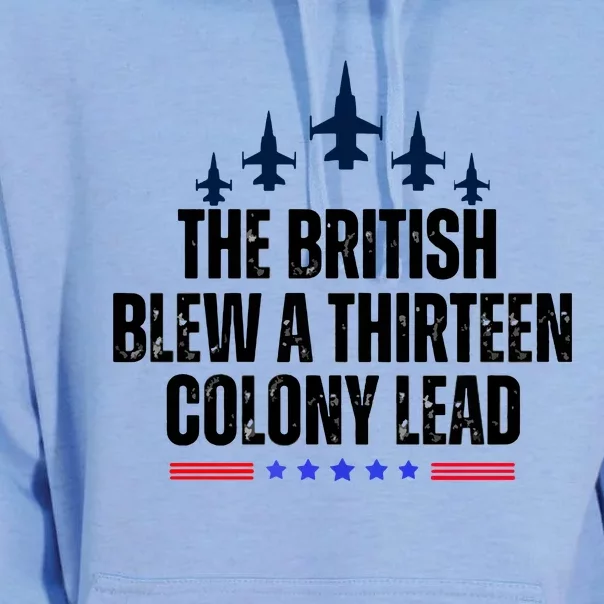 The British Blew A 13 Colony Lead Funny Patriotic Unisex Surf Hoodie