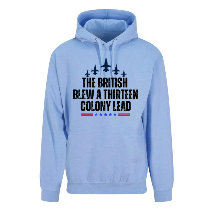 The British Blew A 13 Colony Lead Funny Patriotic Unisex Surf Hoodie