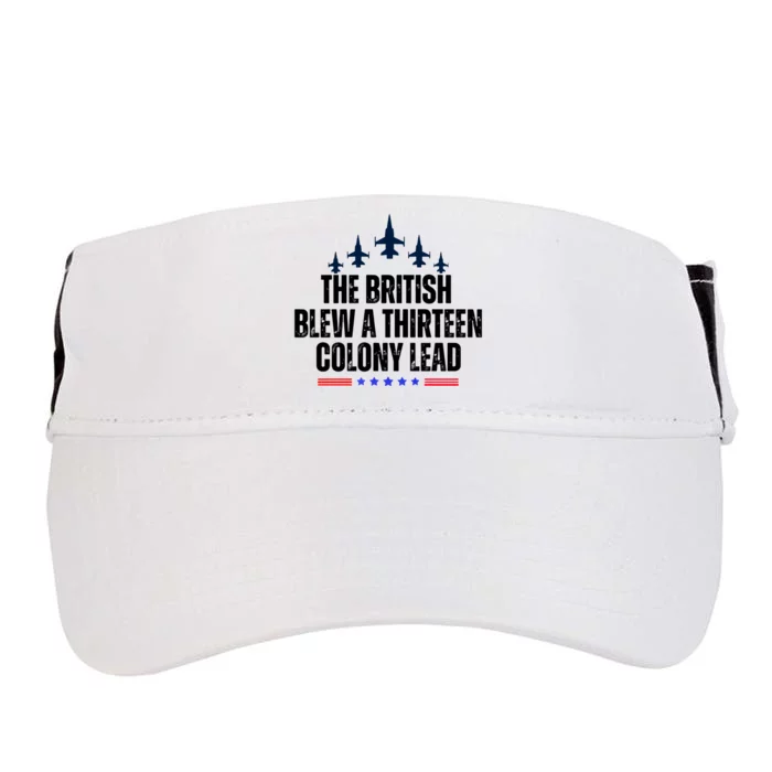 The British Blew A 13 Colony Lead Funny Patriotic Adult Drive Performance Visor