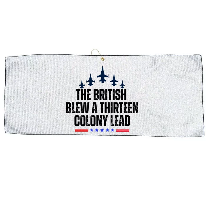 The British Blew A 13 Colony Lead Funny Patriotic Large Microfiber Waffle Golf Towel