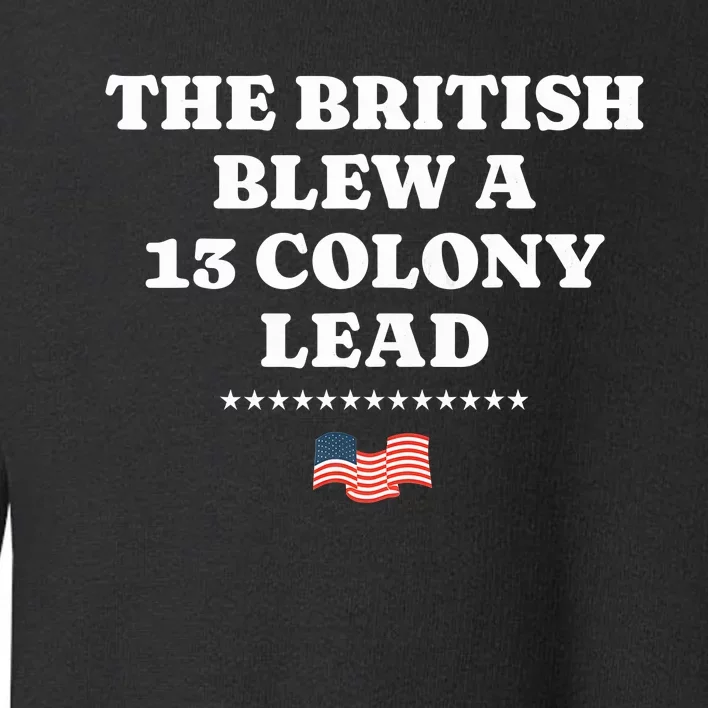 The British Blew A 13 Colony Lead Toddler Sweatshirt