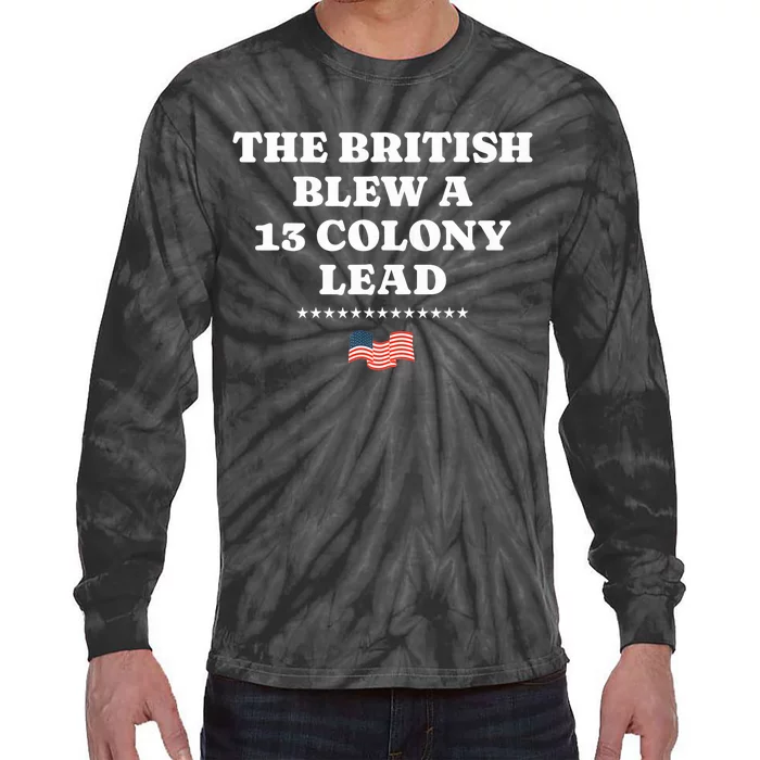 The British Blew A 13 Colony Lead Tie-Dye Long Sleeve Shirt