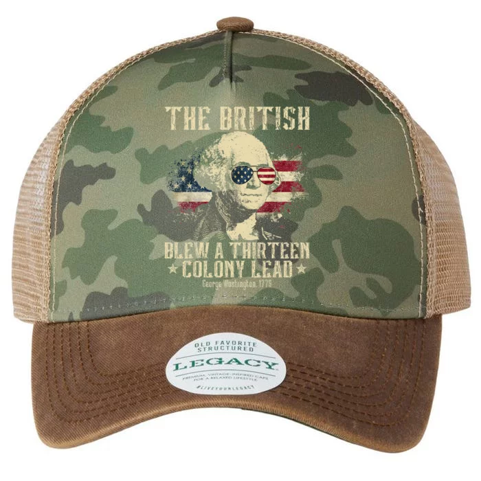 The British Blew A Thirteen Colony Lead 13 1776 4th Of July Legacy Tie Dye Trucker Hat