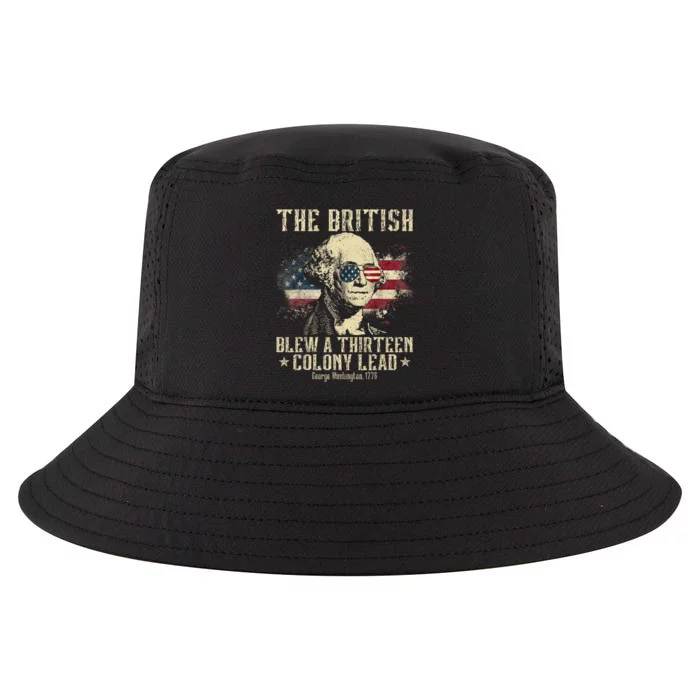 The British Blew A Thirteen Colony Lead 13 1776 4th Of July Cool Comfort Performance Bucket Hat