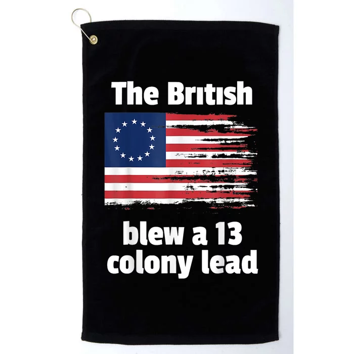 The British Blew A Thirteen Colony Betsy Ross Flag Platinum Collection Golf Towel