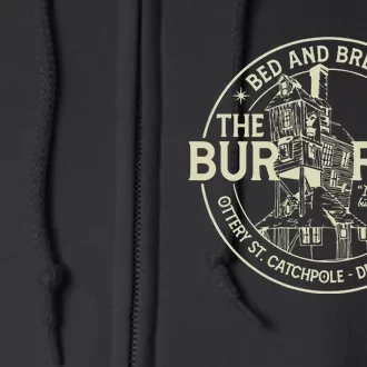 The Burrow Bed And Breakfast Christmas Full Zip Hoodie