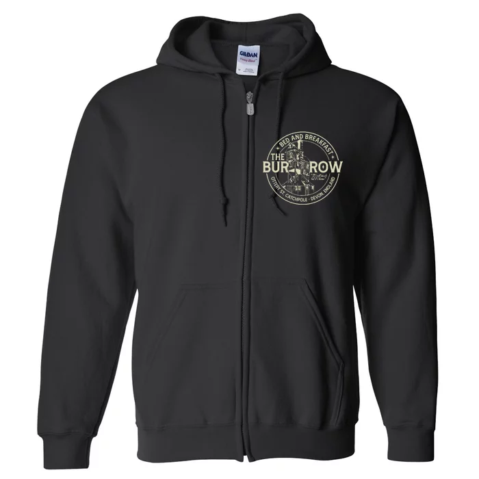 The Burrow Bed And Breakfast Christmas Full Zip Hoodie