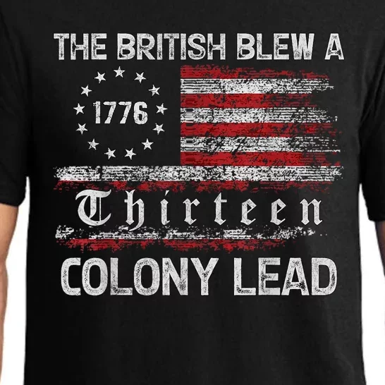 The British Blew A Thirteen Colony Betsy Ross Flag Pajama Set