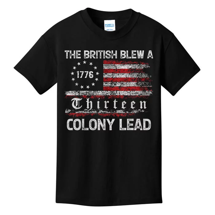 The British Blew A Thirteen Colony Betsy Ross Flag Kids T-Shirt