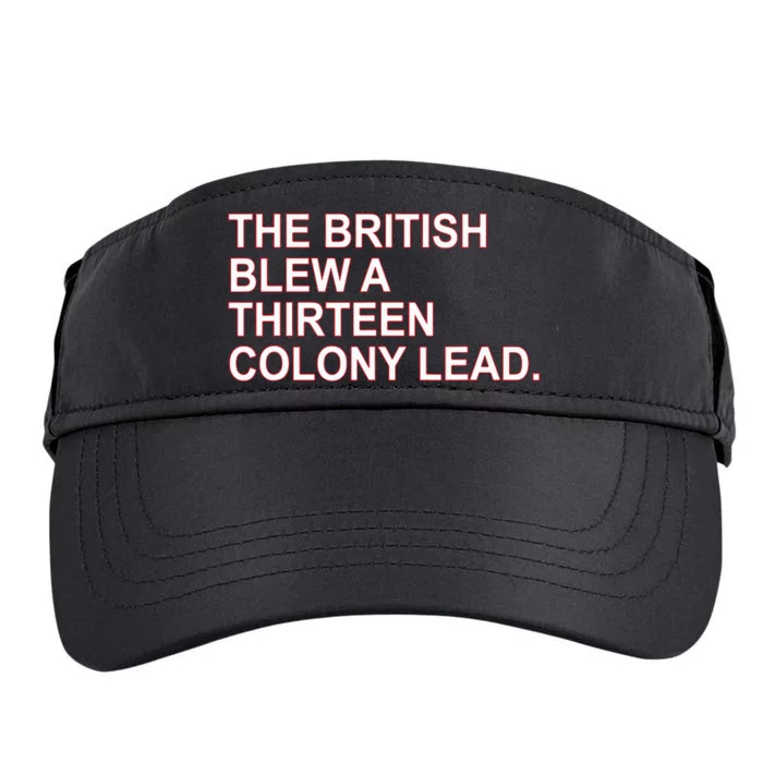 The British Blew A Thirteen Colony Lead Adult Drive Performance Visor