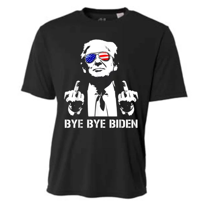 Trump Bye Bye Biden Funny Antibiden Republican Political Cooling Performance Crew T-Shirt