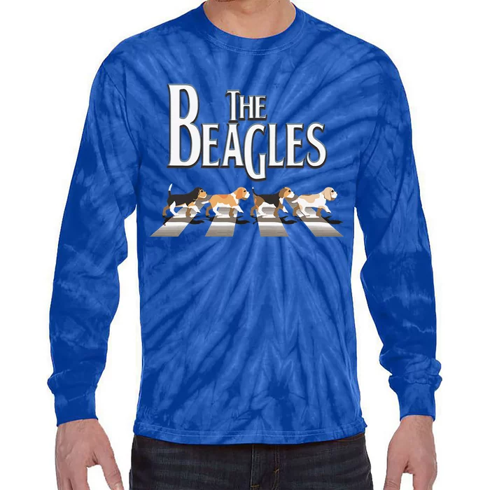 The Beagles Beagle Dog Funny For Beagle Lovers Tie-Dye Long Sleeve Shirt