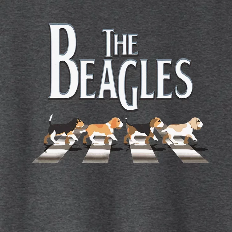 The Beagles Beagle Dog Funny For Beagle Lovers Women's Crop Top Tee