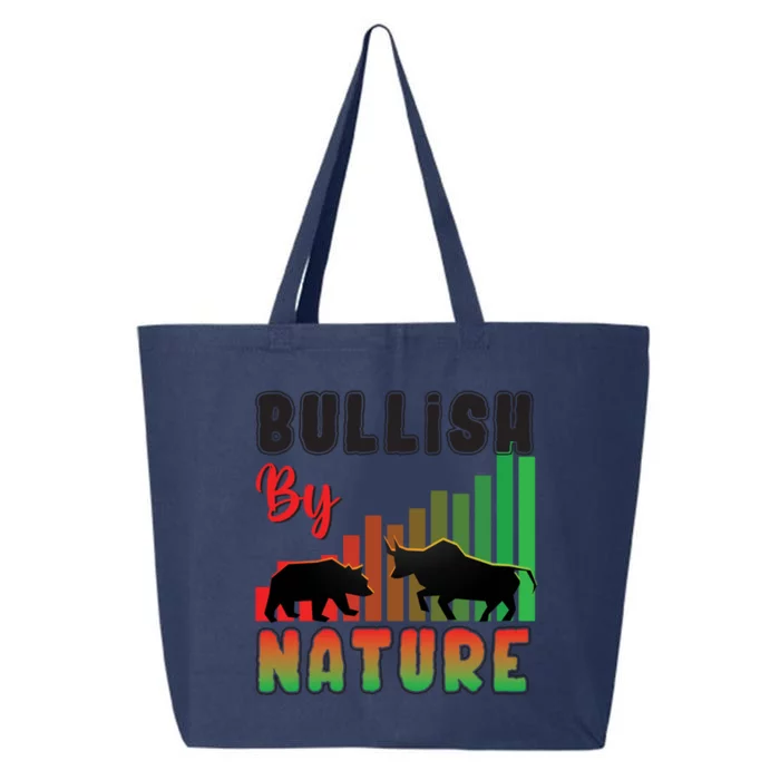 Trading Bullish By Nature Day Stock Trader Gift 25L Jumbo Tote