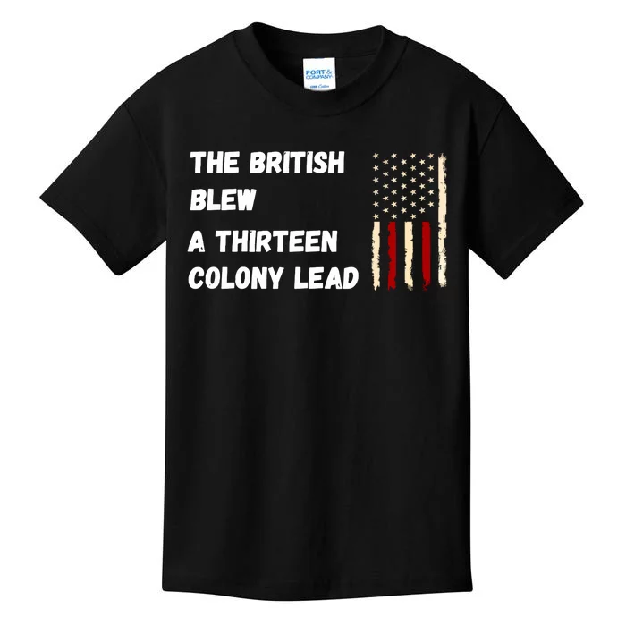 The British Blew A Thirteen Colony Lead Kids T-Shirt