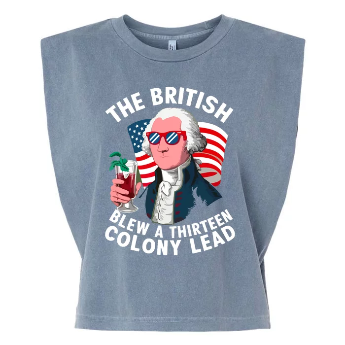 The British Blew A 13 Colony Lead Garment-Dyed Women's Muscle Tee