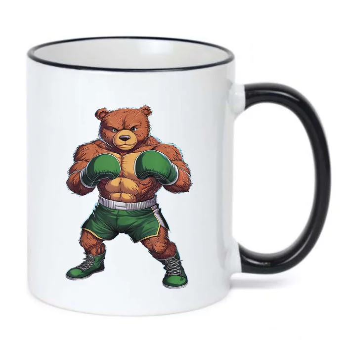 Teddy Boxer Bear Stylish Boxing Player Teddy Bear Black Color Changing Mug