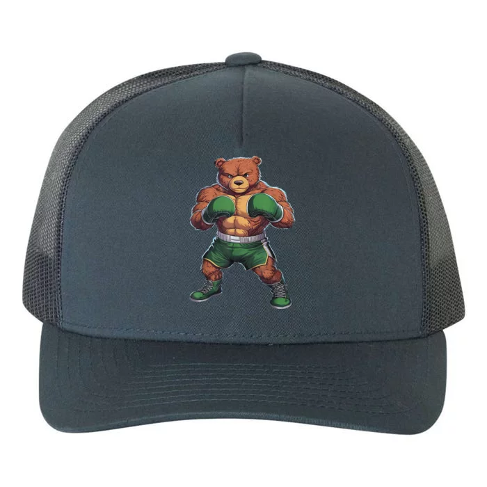 Teddy Boxer Bear Stylish Boxing Player Teddy Bear Yupoong Adult 5-Panel Trucker Hat