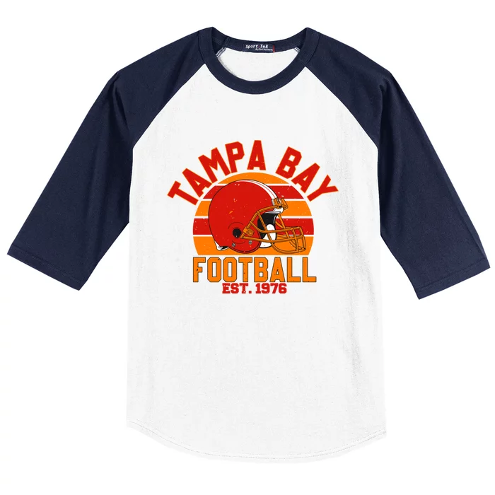 Tampa Bay Buccaneer Est 1976 Football Team Supporter Baseball Sleeve Shirt