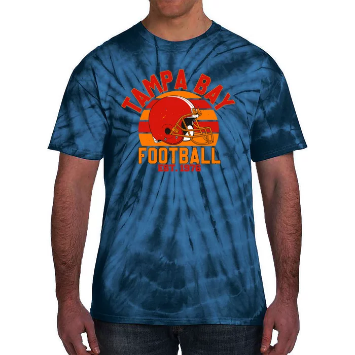 Tampa Bay Buccaneer Est 1976 Football Team Supporter Tie-Dye T-Shirt