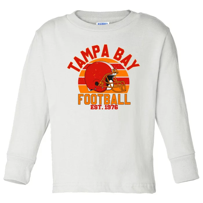 Tampa Bay Buccaneer Est 1976 Football Team Supporter Toddler Long Sleeve Shirt