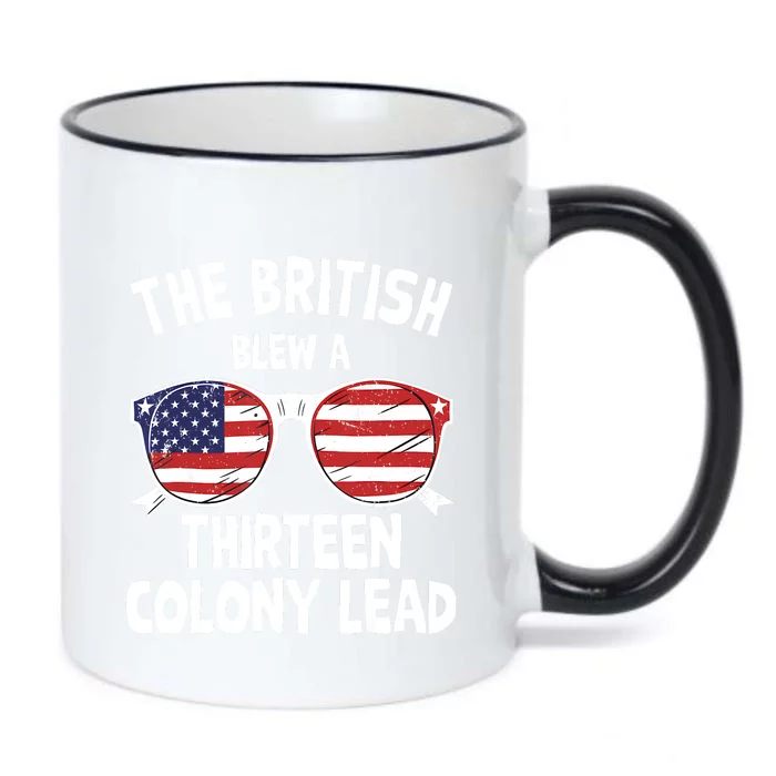 The British Blew A Thirteen Colony Lead Funny 4th Of July Black Color Changing Mug