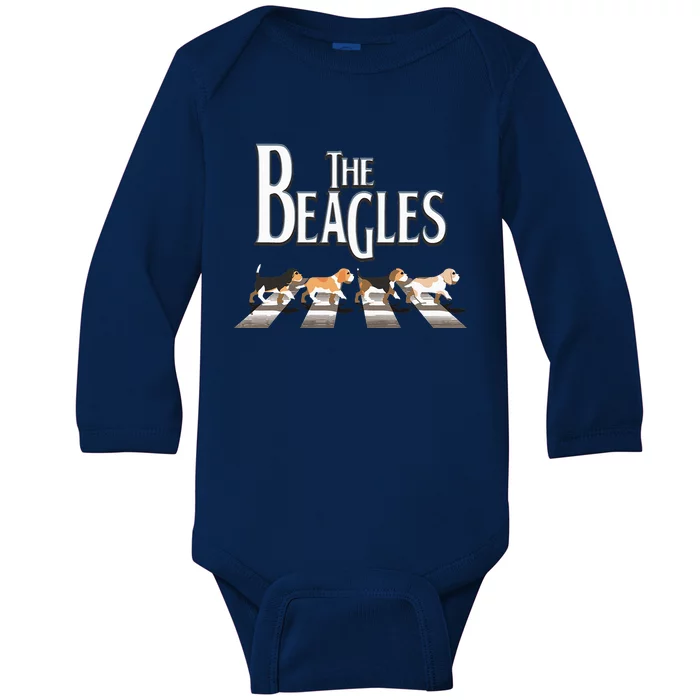 The Beagles Beagle Dog Funny For Beagle Lovers Baby Long Sleeve Bodysuit