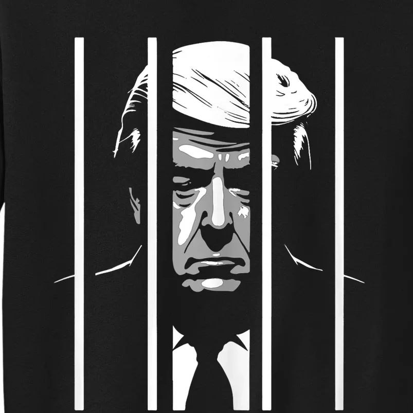 Trump Behind Bars ...Funny Anti Trump Tall Sweatshirt