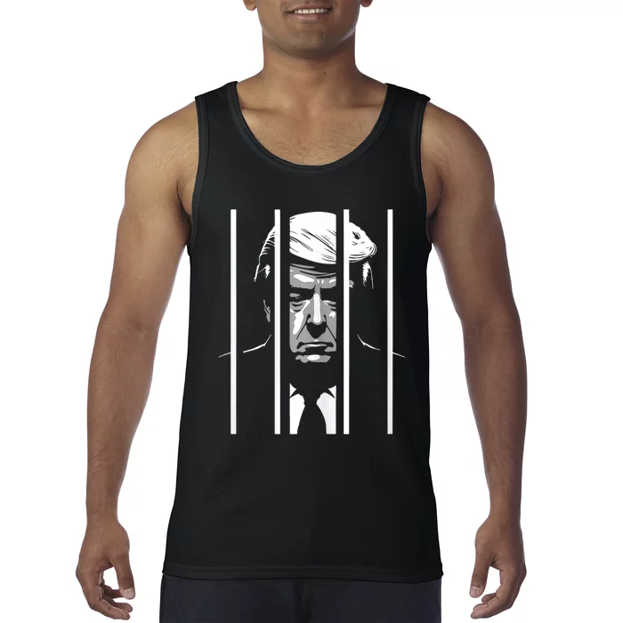 Trump Behind Bars ...Funny Anti Trump Tank Top