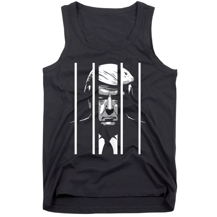 Trump Behind Bars ...Funny Anti Trump Tank Top