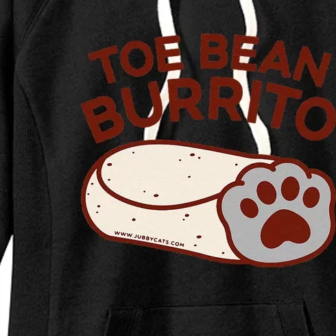 Toe Bean Burrito Funny Cute Cat Puns Toe Beans Women's Fleece Hoodie