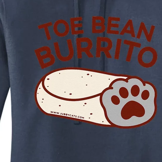 Toe Bean Burrito Funny Cute Cat Puns Toe Beans Women's Pullover Hoodie