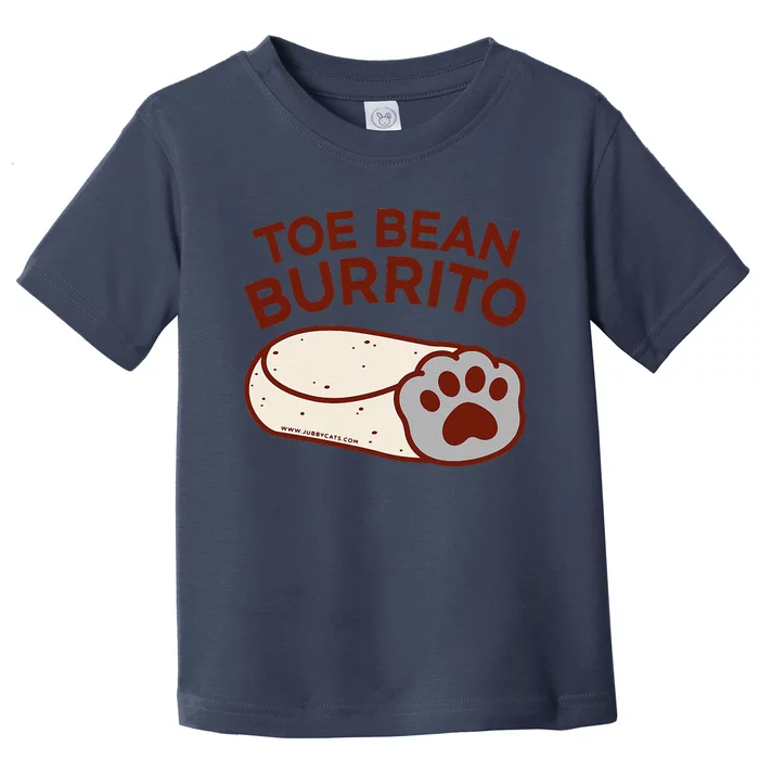 Toe Bean Burrito Funny Cute Cat Puns Toe Beans Toddler T-Shirt