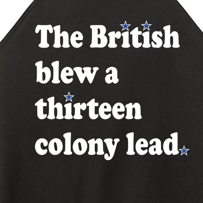 The British Blew A Thirteen Colony Lead Women’s Perfect Tri Rocker Tank